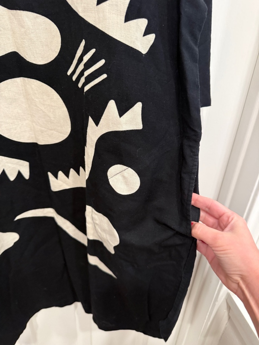 Gundrun Sjoden abstract linen and cotton tunic - Picture 12 of 12